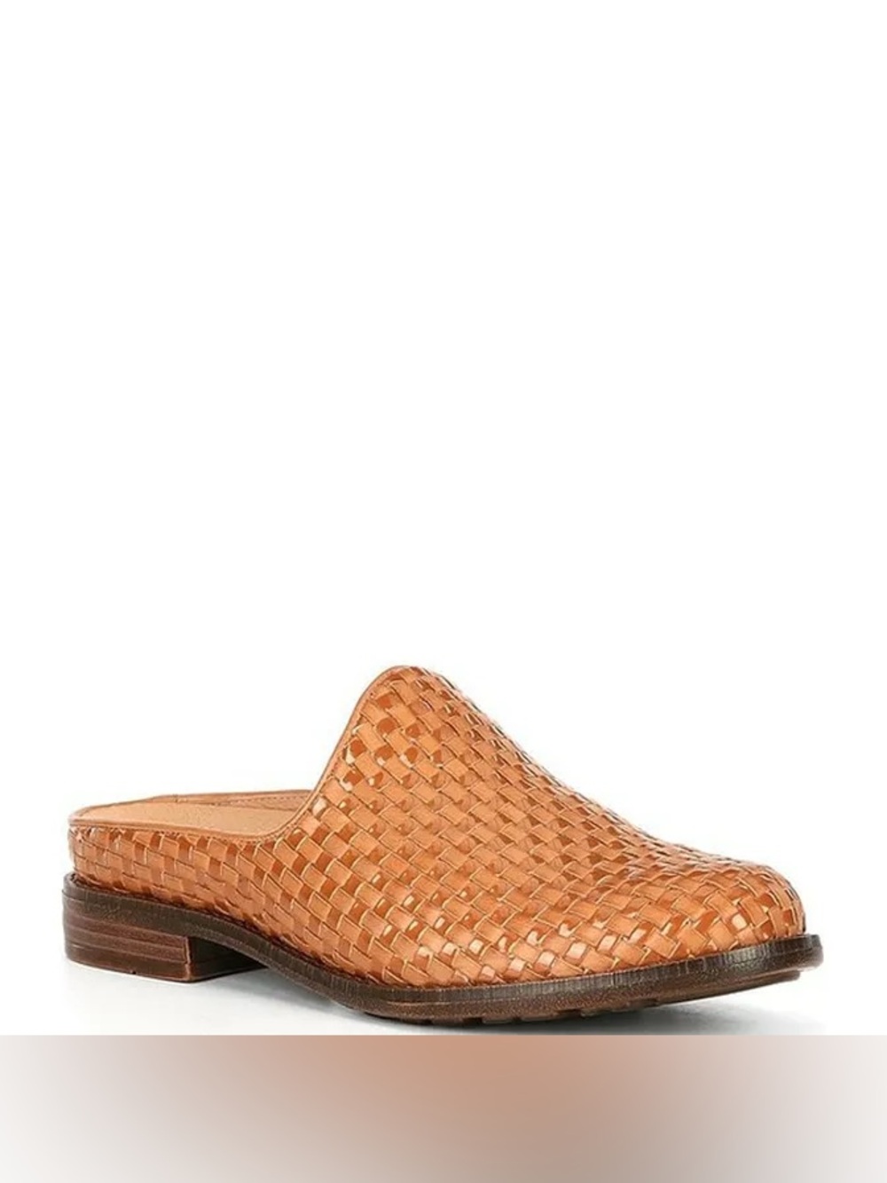 NIB $150 🌼 Brioso Fern Leather Woven Mules 🌸 Slip On 🌼 Tan Cinnamon 🌸Size 7 M